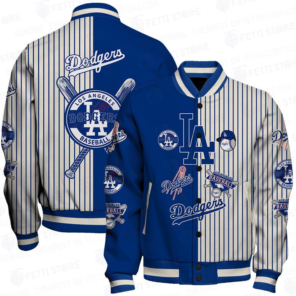 los angeles dodgers mlb pattern baseball varsity jacket baseball jacket all over print sh1 v3 7jnog