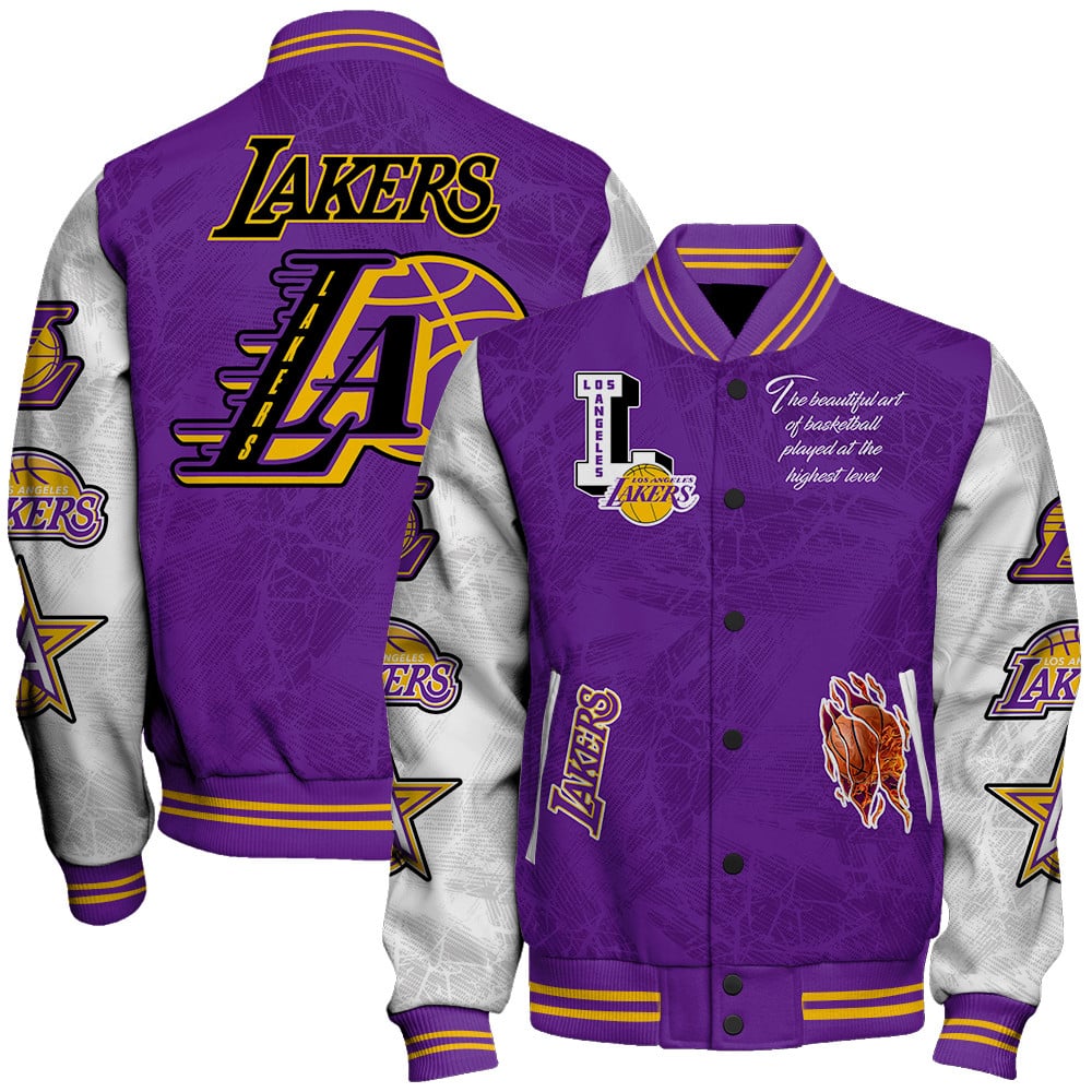 los angeles lakers baseball varsity jacket baseball jacket all over print wf jlvbz