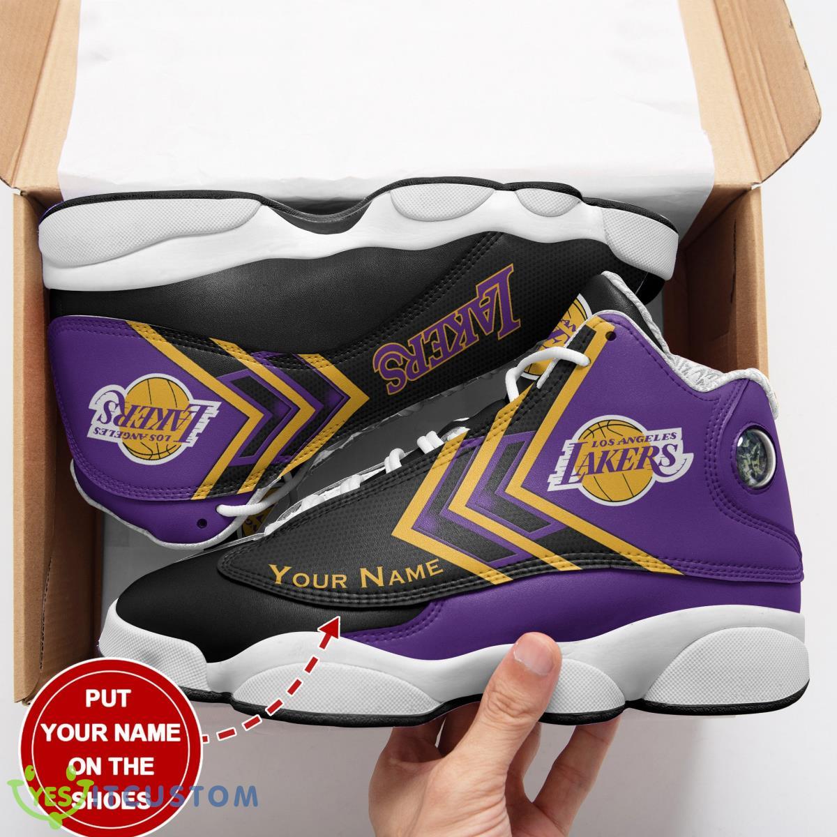 los angeles lakers jordan 13 sneakers custom name unique gift for everyone