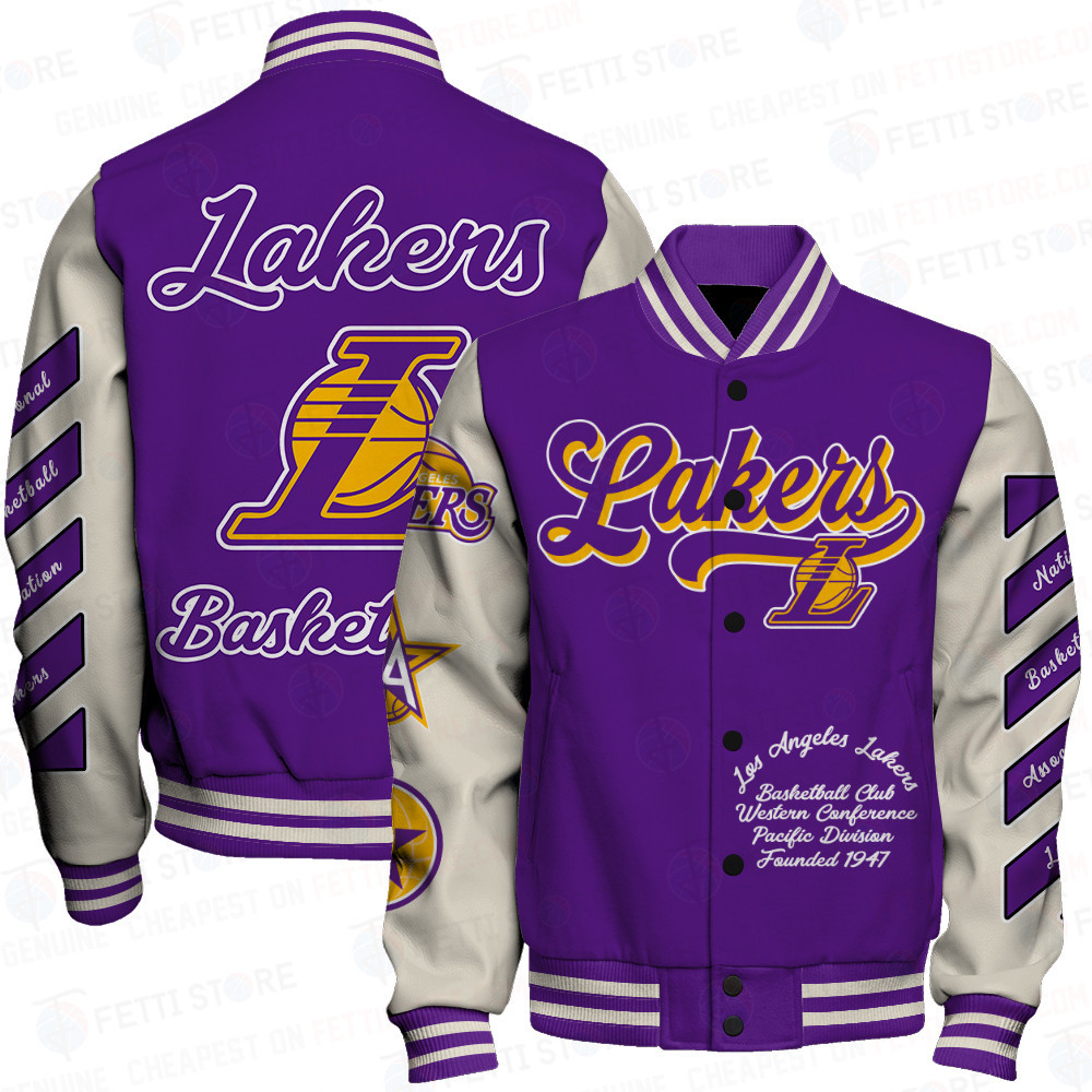 los angeles lakers nba baseball varsity jacket baseball jacket all over print sfat v14 csriy