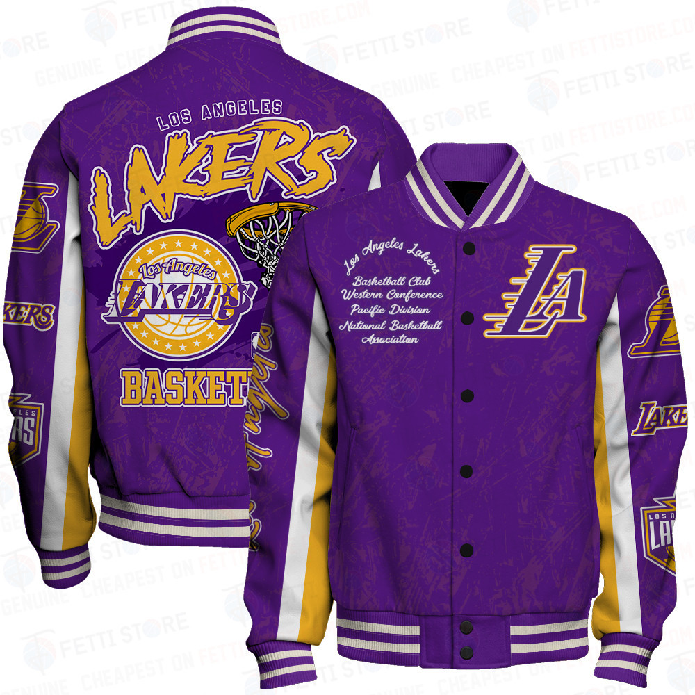 los angeles lakers nba baseball varsity jacket baseball jacket all over print sfat v18 snegm