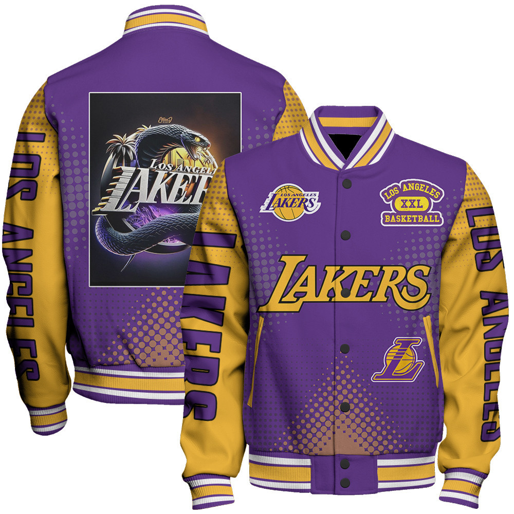 los angeles lakers nba baseball varsity jacket baseball jacket all over print stm v18 ifg40