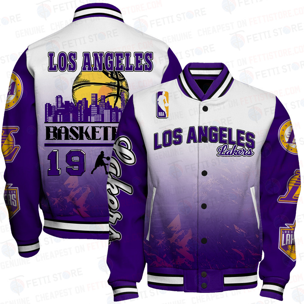 los angeles lakers nba baseball varsity jacket baseball jacket all over print wf24 747b0