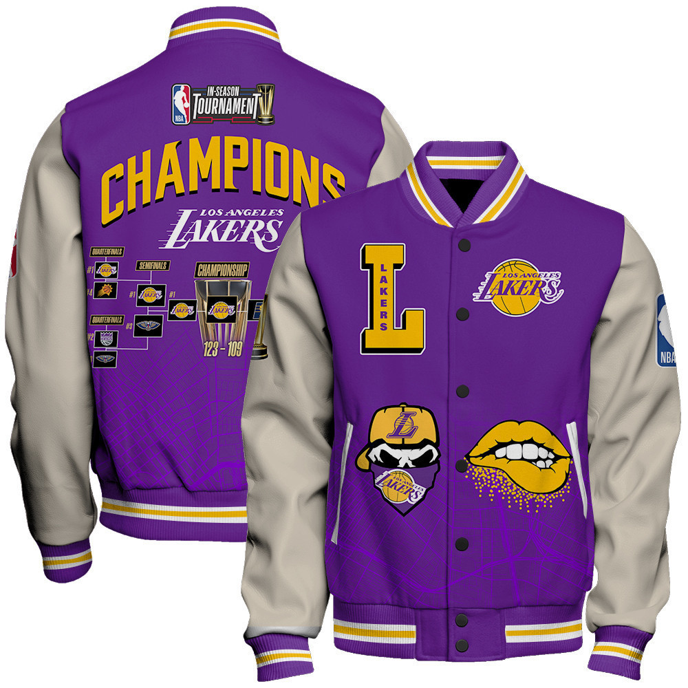 los angeles lakers nba champions print baseball varsity jacket baseball jacket all over print sfat v1 hg5xp