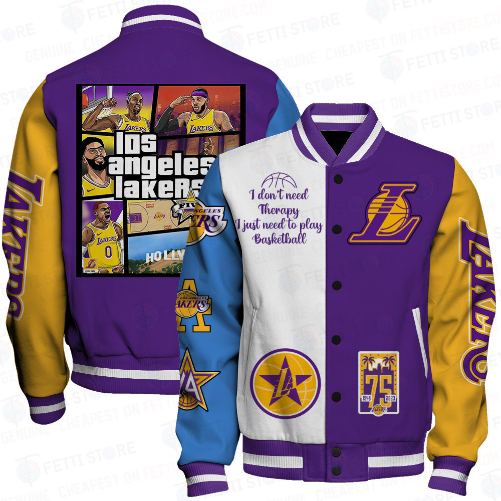 los angeles lakers nfl baseball varsity jacket baseball jacket all over print stm v4 ol01i