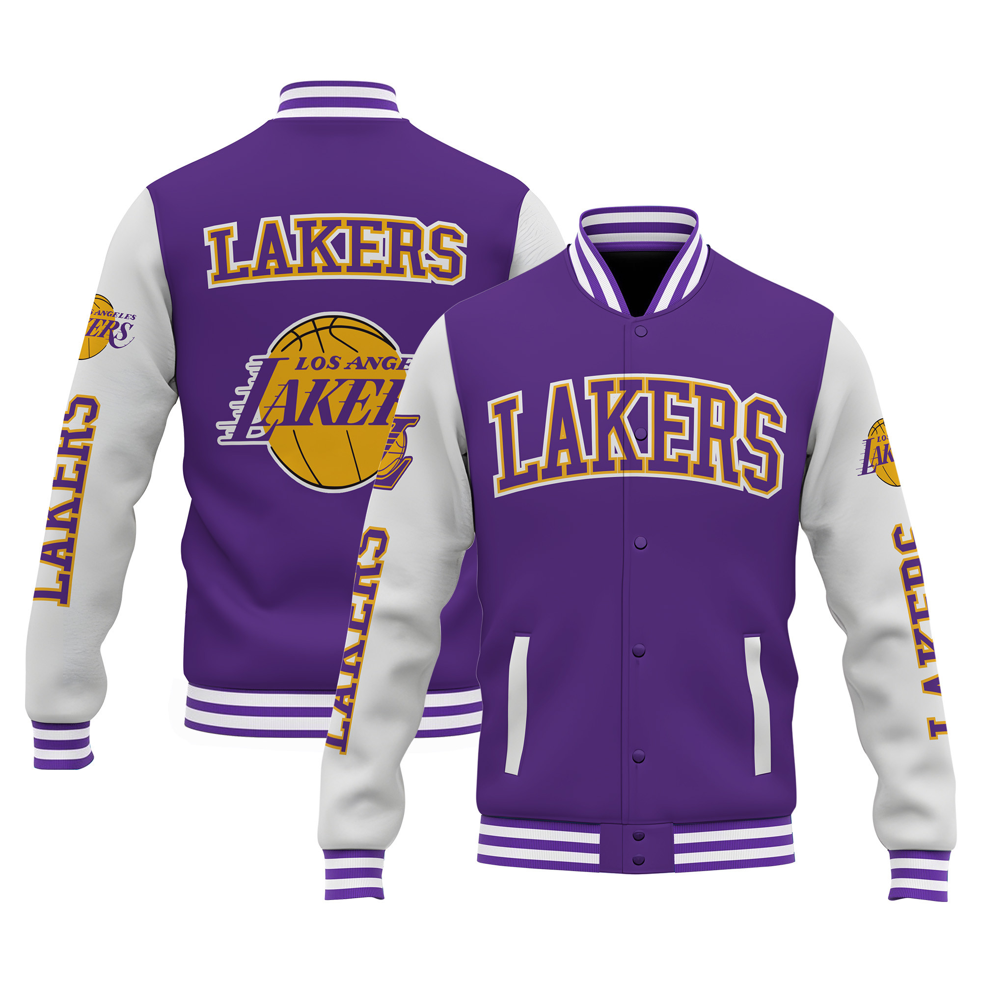 los angeles lakers special design 3d unisex baseball varsity jacket baseball jacket all over print v1 cb2jb