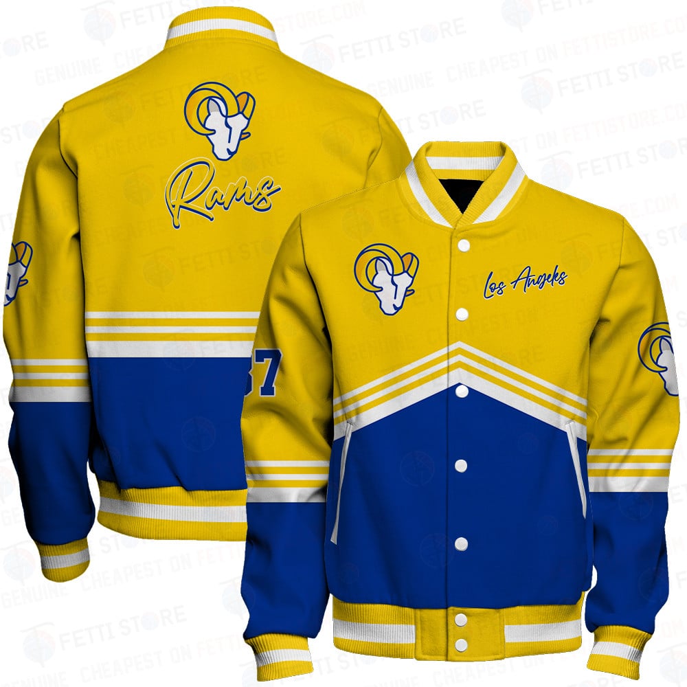 los angeles rams baseball varsity jacket baseball jacket all over print wf yuuco