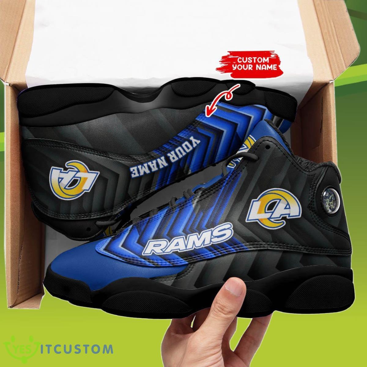 los angeles rams jordan 13 sneakers custom name unique gift for men and women