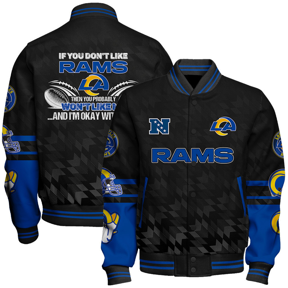 los angeles rams nfl 2024 national football conference unisex baseball varsity jacket baseball jacket all over print v12 6zjx4