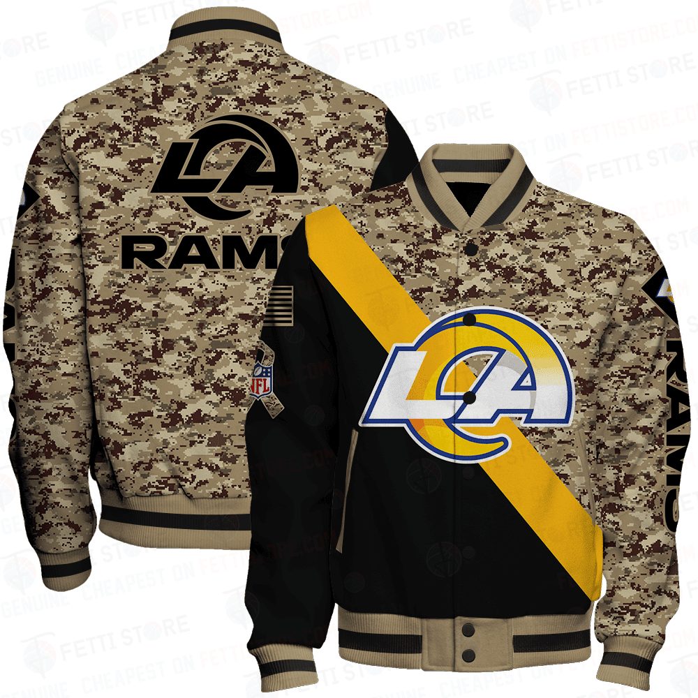 los angeles rams nfl baseball varsity jacket baseball jacket all over print v1 tywcc