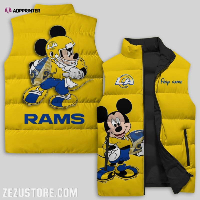 los angeles rams nfl sleeveless puffer jacket custom for fans gifts 6