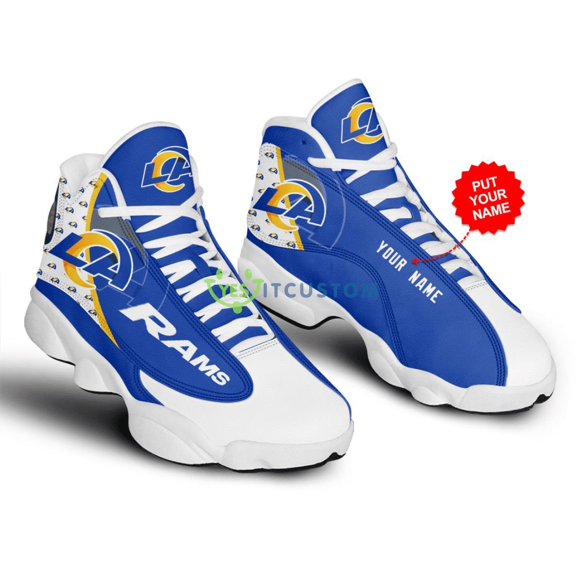 los angeles rams personalized air jordan 13 for fans