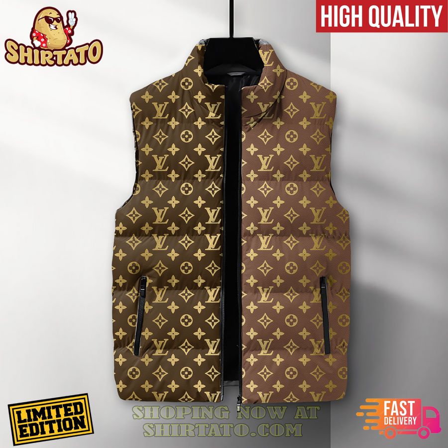 louis vuitton golden sleeveless down jacket 1 8HOYx