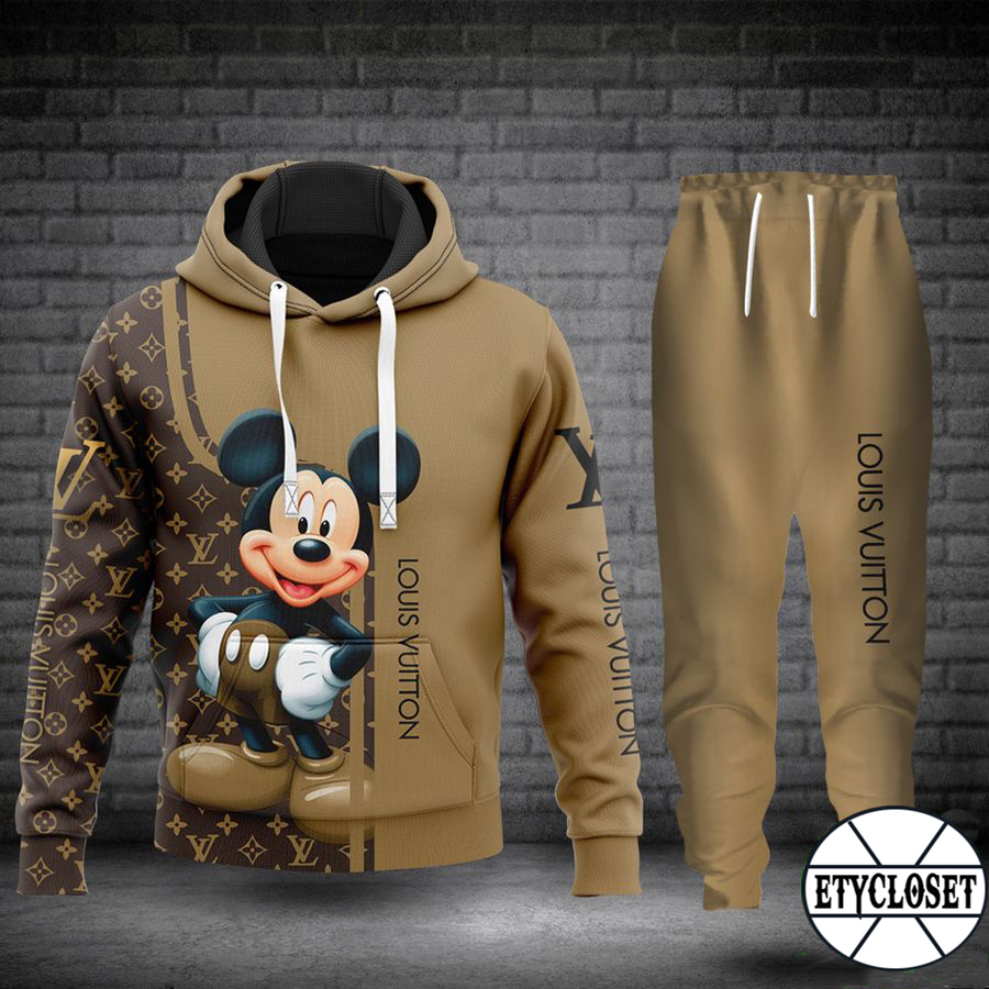 louis vuitton mickey mouse hoodie sweatpants pants lv luxury clothing clothes for men disney gifts type 97 hoodie outfit ideals for men and women 20231205093540621