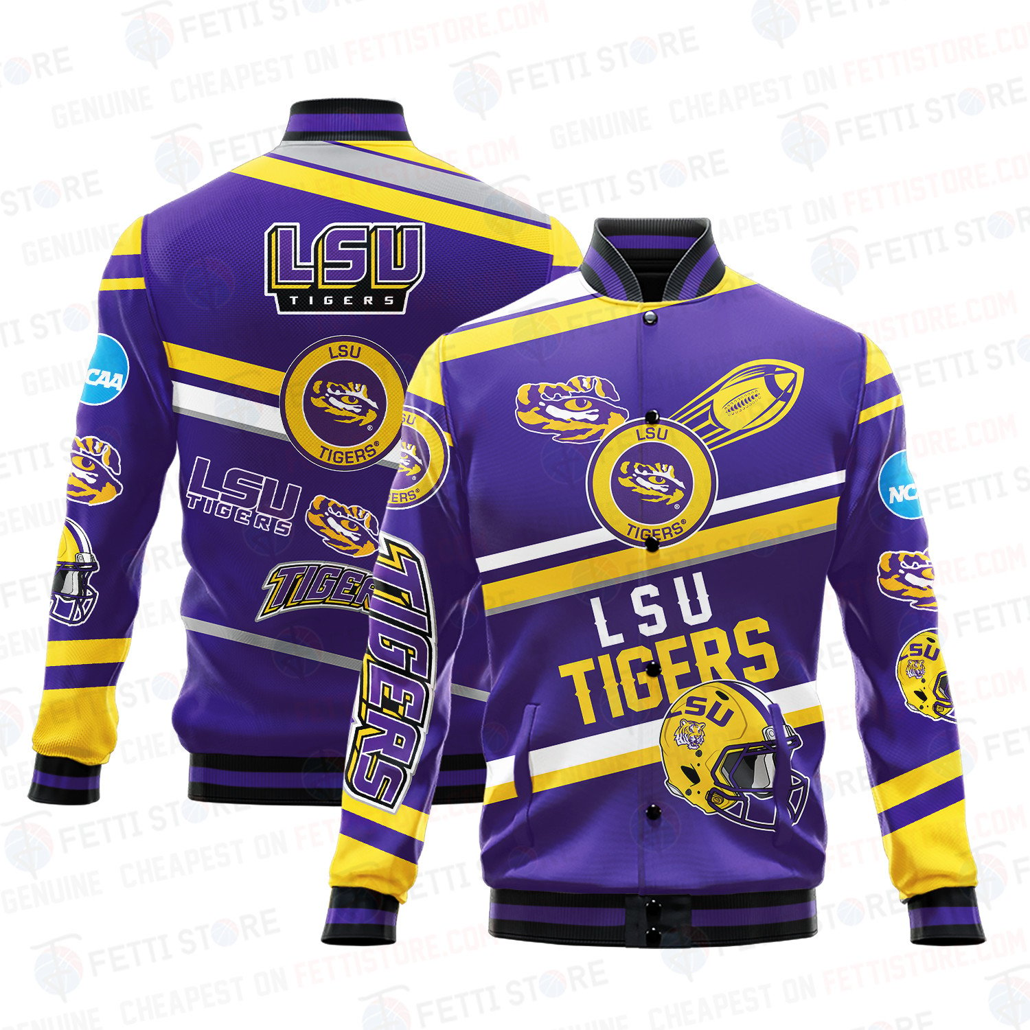 lsu tigers baseball varsity jacket baseball jacket all over print wf ujzrv