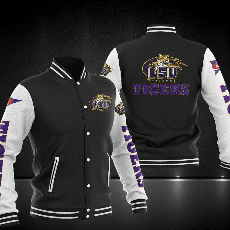 lsu tigers ncaa baseball varsity jacket baseball jacket all over print ubidb