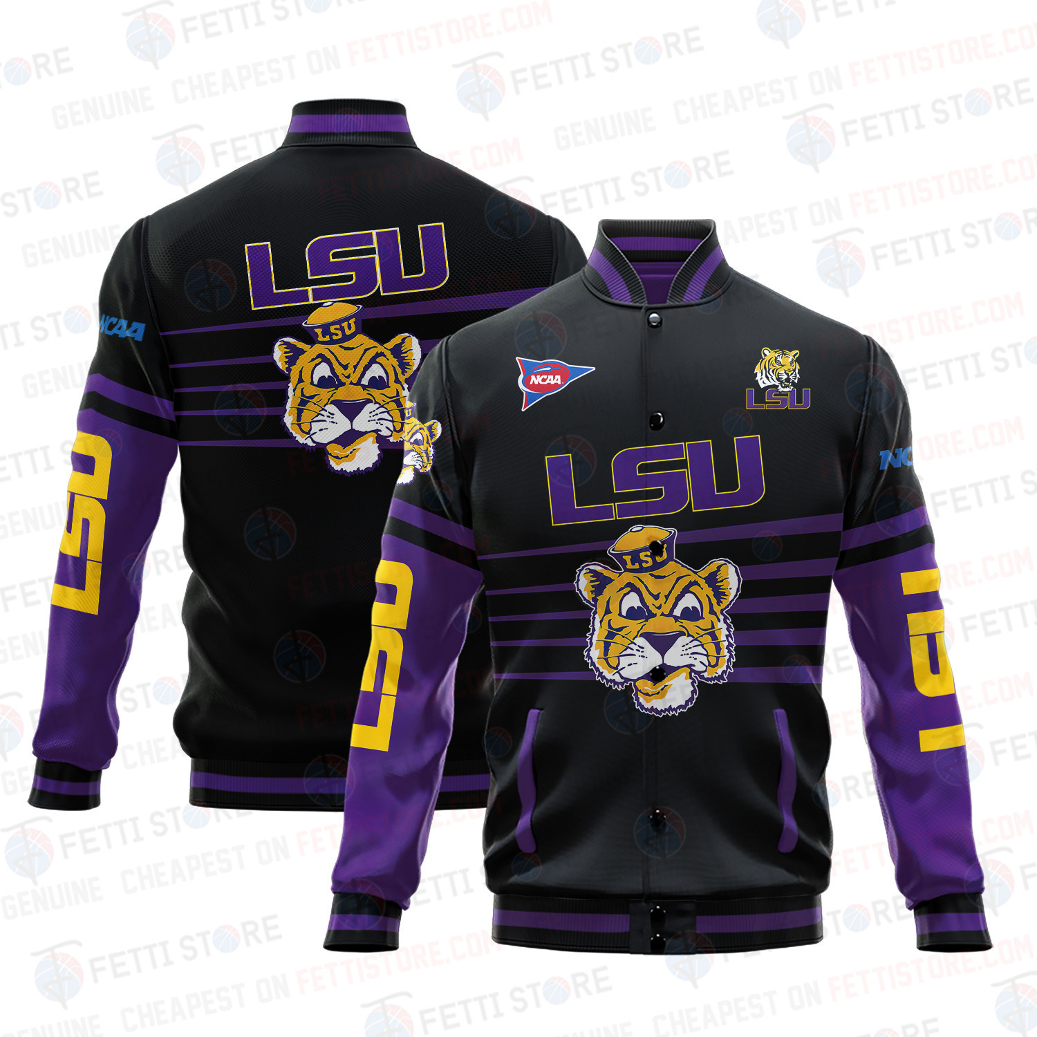 lsu tigers ncaa baseball varsity jacket baseball jacket all over print v1 t2rns