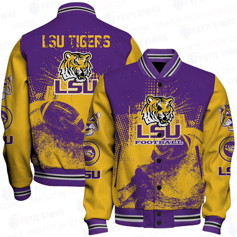 lsu tigers ncaa division i football baseball varsity jacket baseball jacket all over print sh1 v1 diyu4