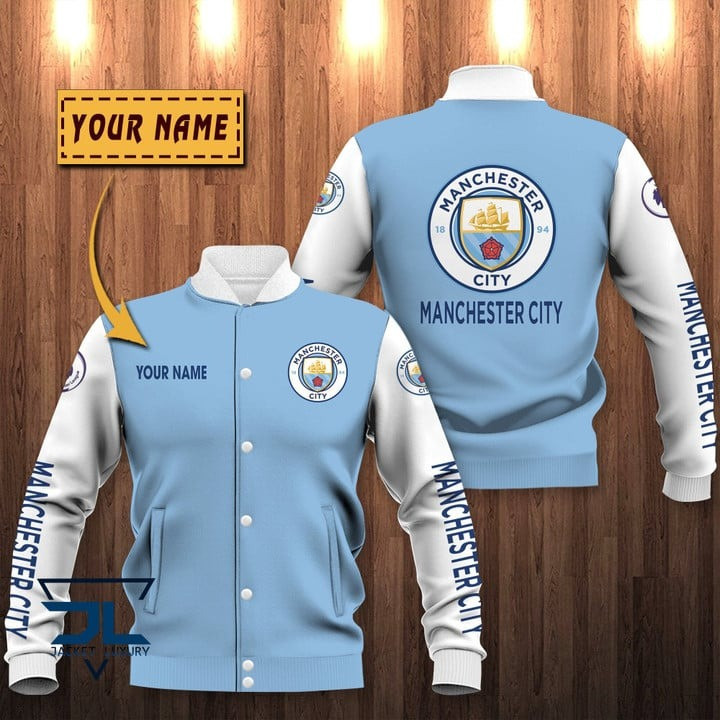 manchester city fc premier league baseball varsity jacket baseball jacket all over print gdtxg