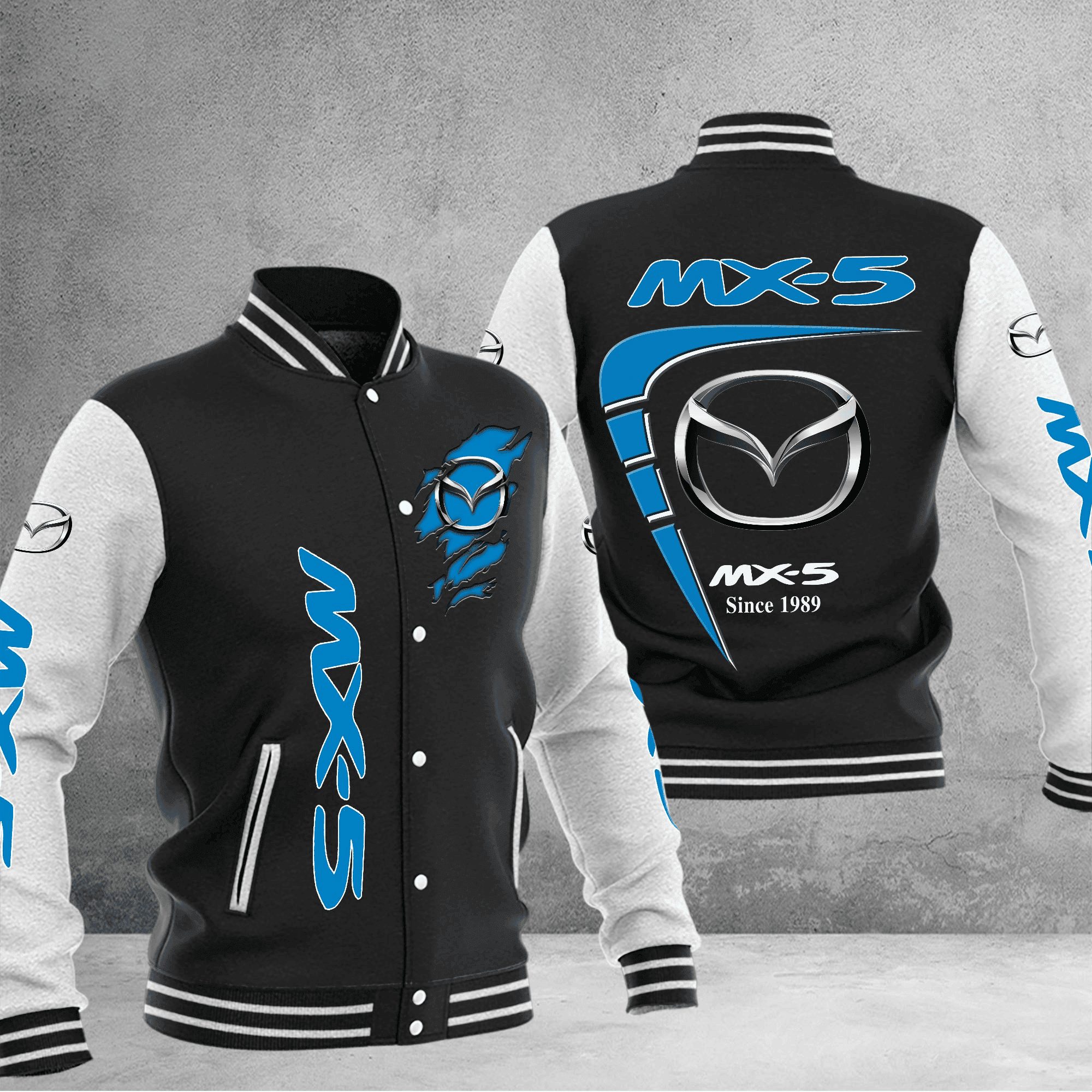 mazda mx5 baseball varsity jacket baseball jacket all over print yayea