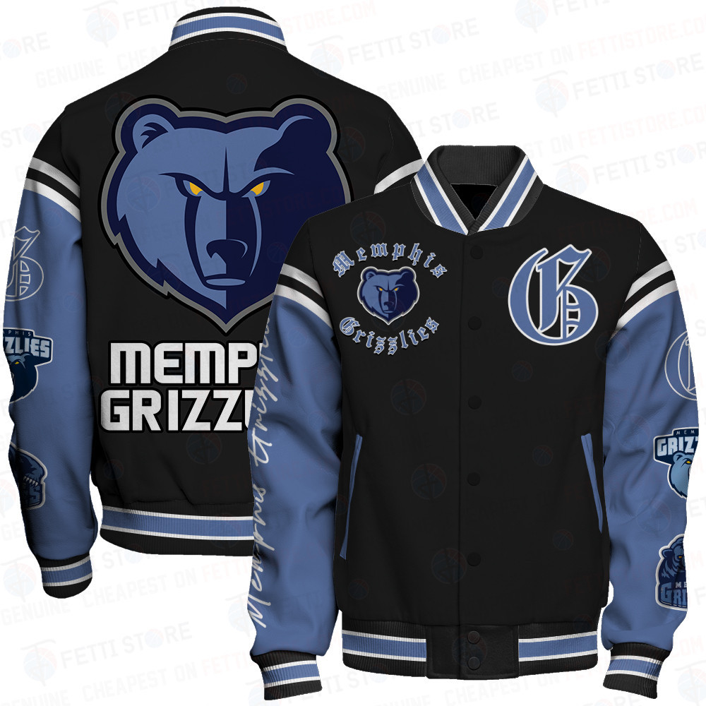 memphis grizzlies nba baseball varsity jacket baseball jacket all over print sfat v12 najvd