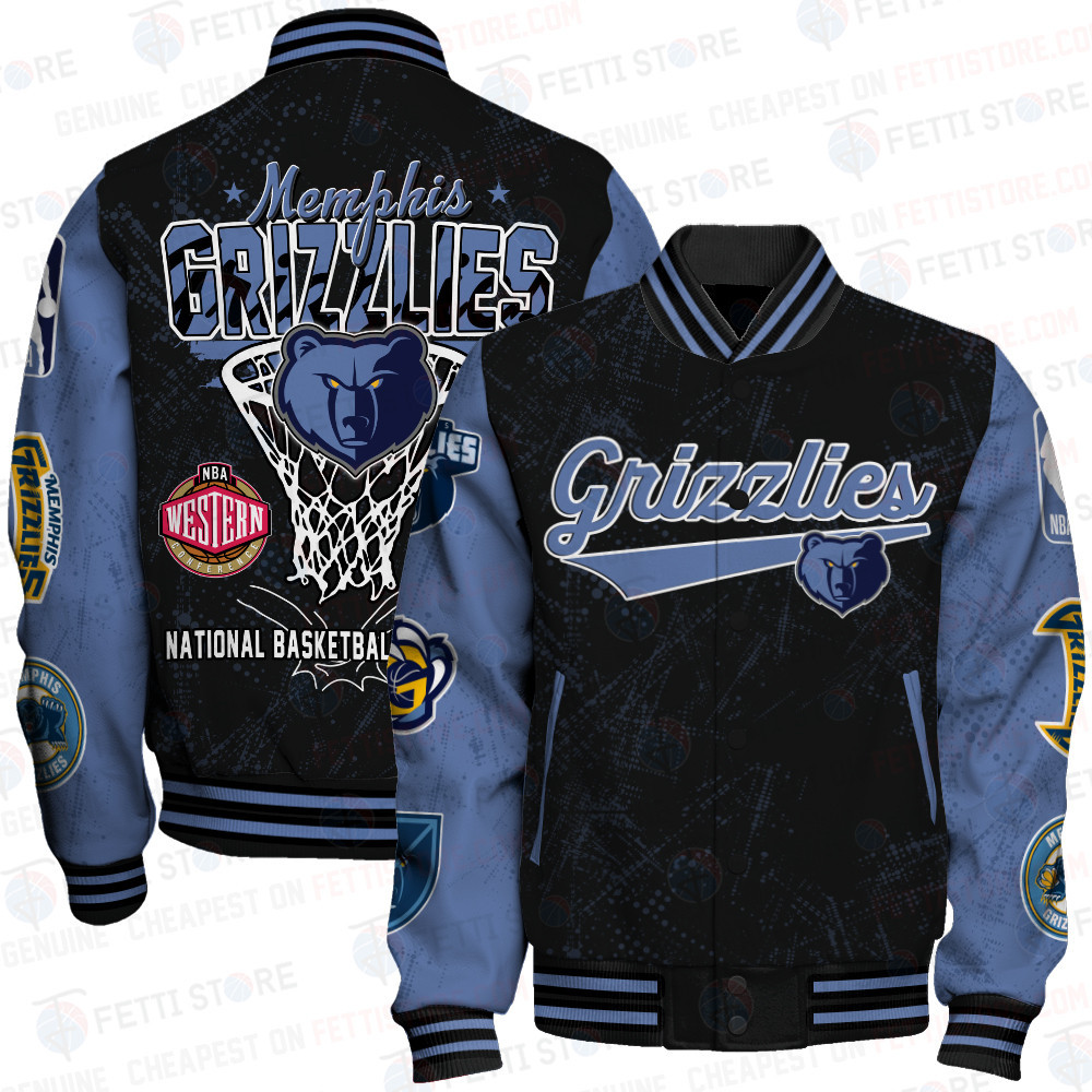 memphis grizzlies nba baseball varsity jacket baseball jacket all over print sfat v20 n4ziy