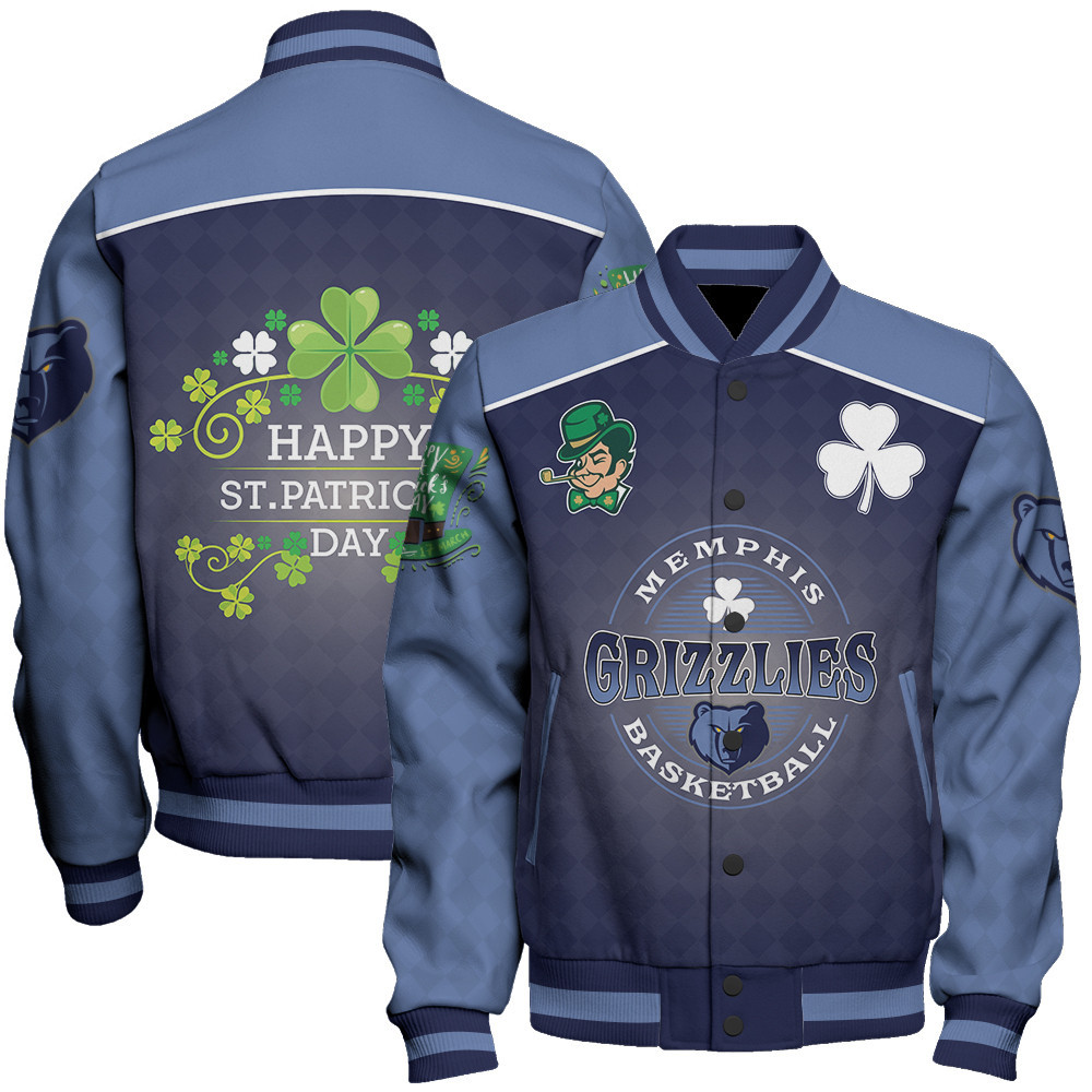 memphis grizzlies nba baseball varsity jacket baseball jacket all over print stm v21 aap8m