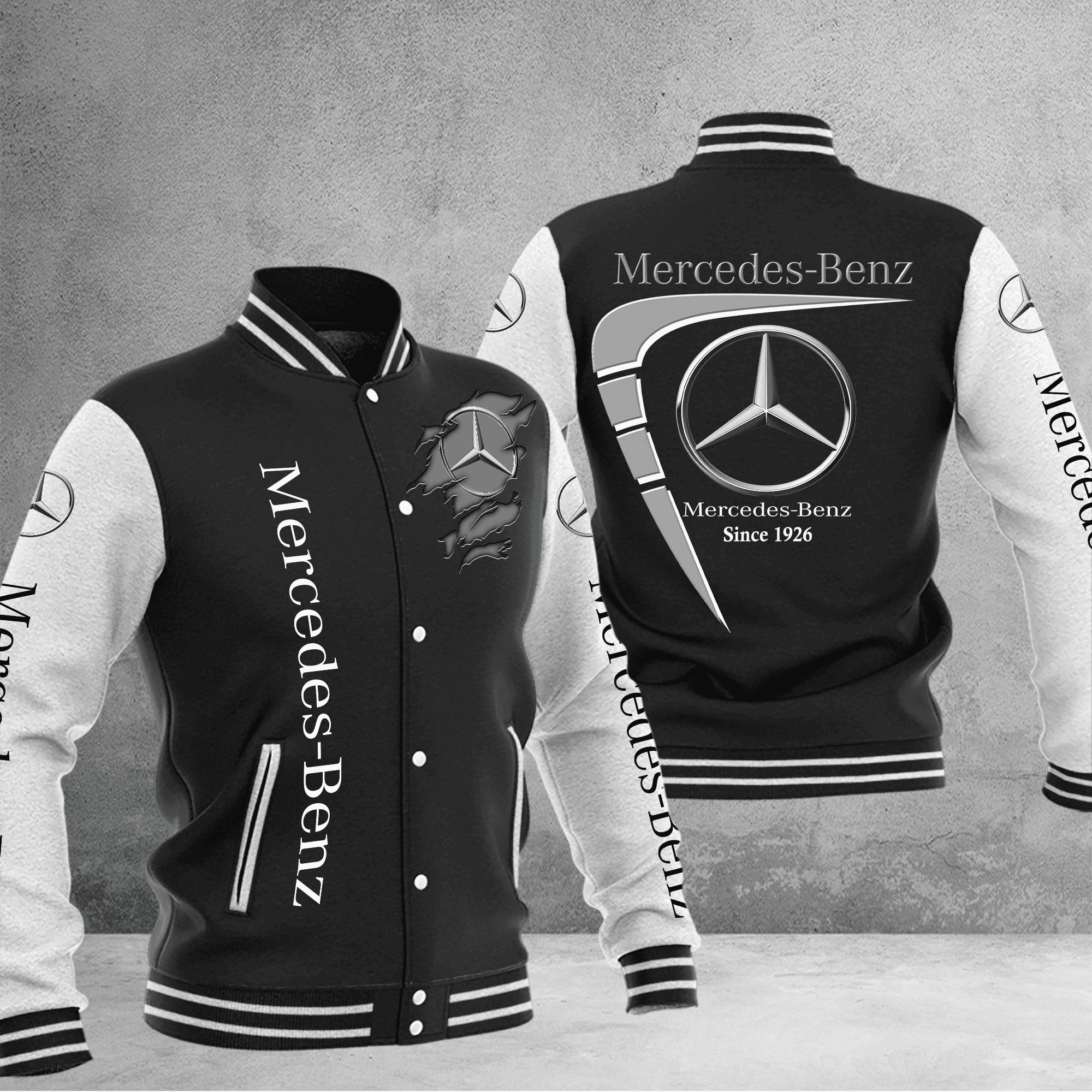 mercedes benz baseball varsity jacket baseball jacket all over print qwlwl