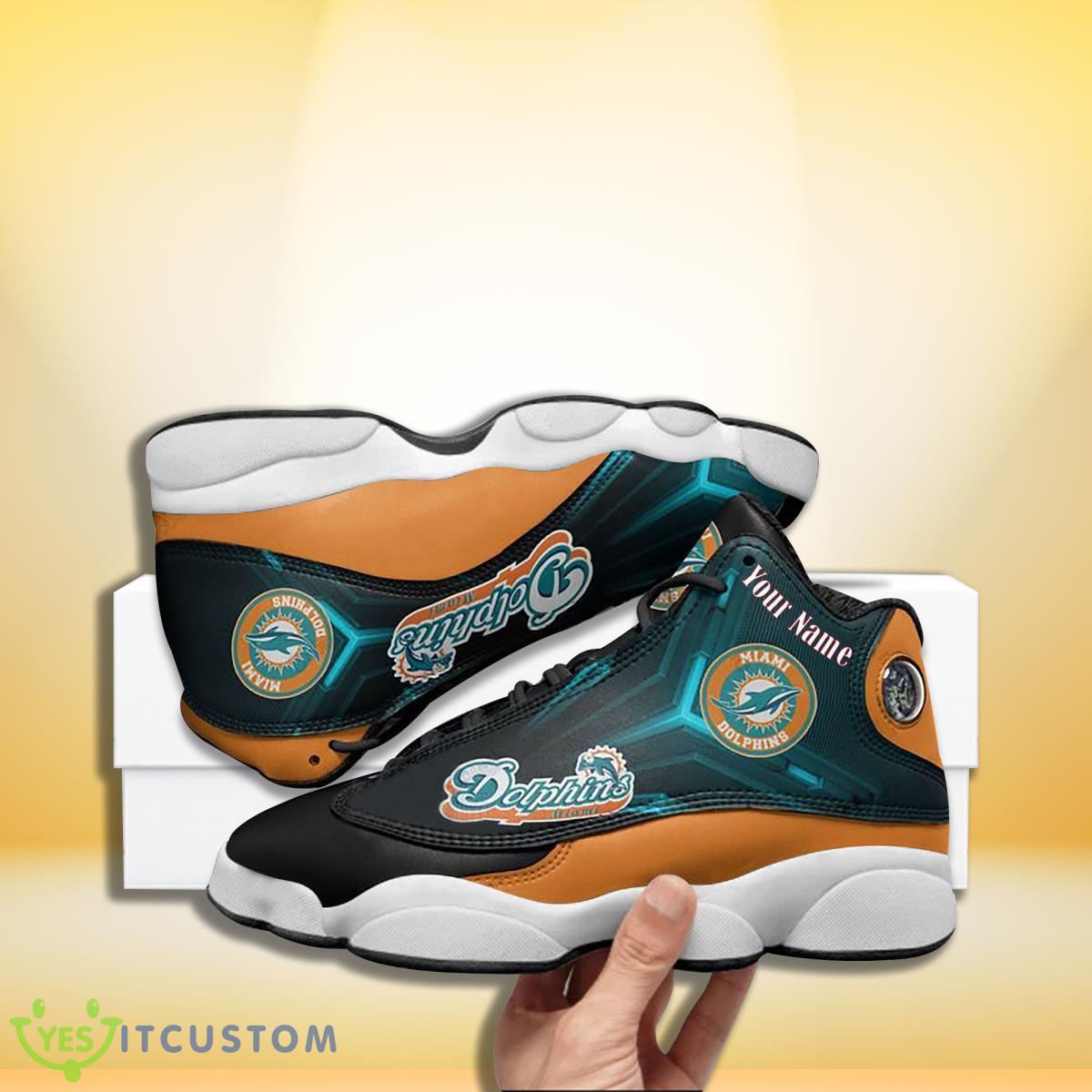 miami dolphins football team custom name air jordan 13 sneakers for men women fans