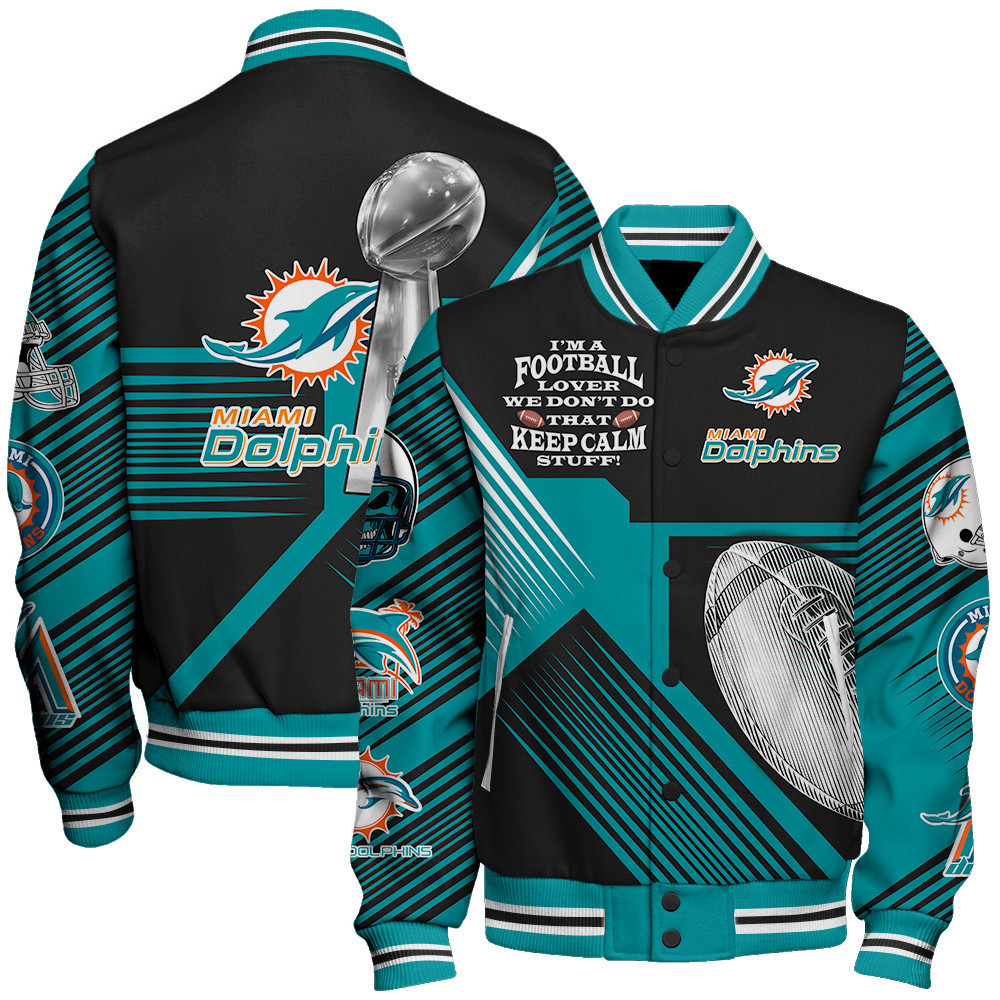 miami dolphins nfl baseball varsity jacket baseball jacket all over print stm v2 yb0bs