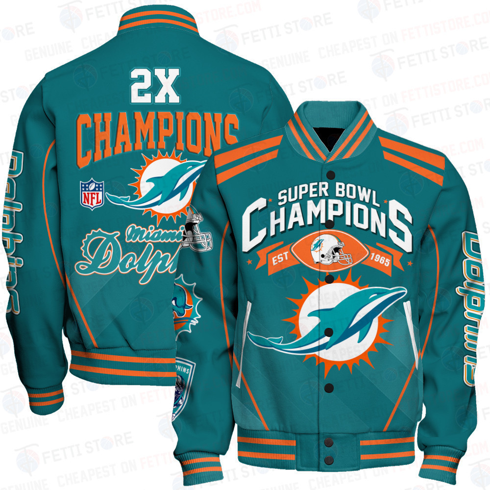 miami dolphins nfl champions baseball varsity jacket baseball jacket all over print ubgxy