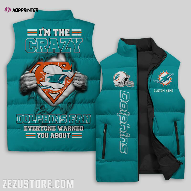 miami dolphins nfl sleeveless puffer jacket custom for fans gifts 10