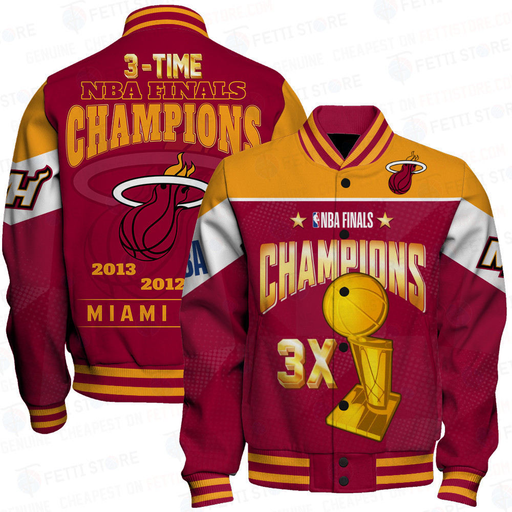 miami heat champions print baseball varsity jacket baseball jacket all over print sfat v5 3yaif