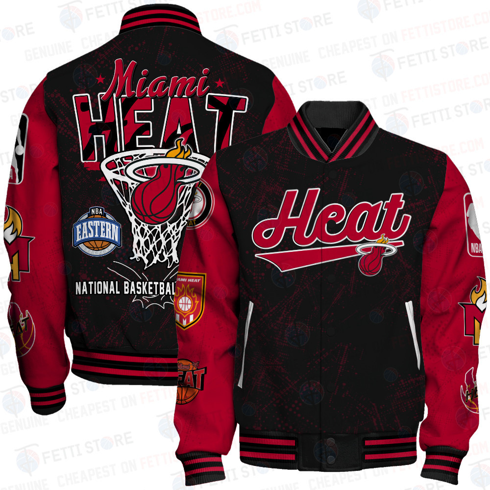 miami heat nba baseball varsity jacket baseball jacket all over print sfat v20 dwrfh