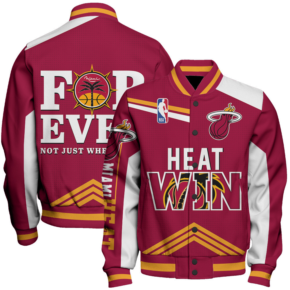 miami heat nba baseball varsity jacket baseball jacket all over print stm v15 b67sw