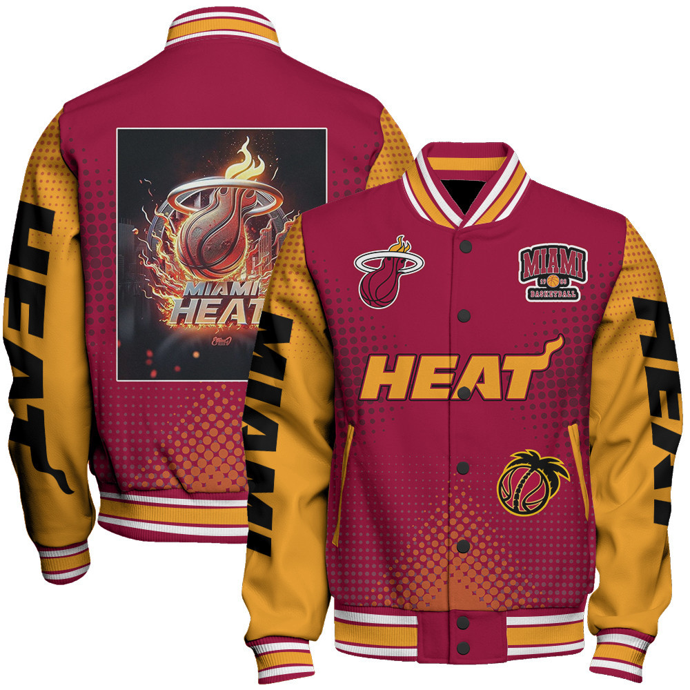 miami heat nba baseball varsity jacket baseball jacket all over print stm v18 zlohw