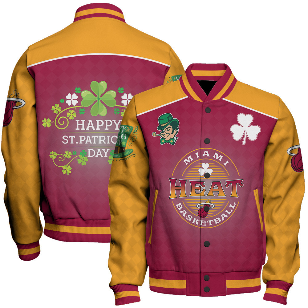 miami heat nba baseball varsity jacket baseball jacket all over print stm v21 fnbcf