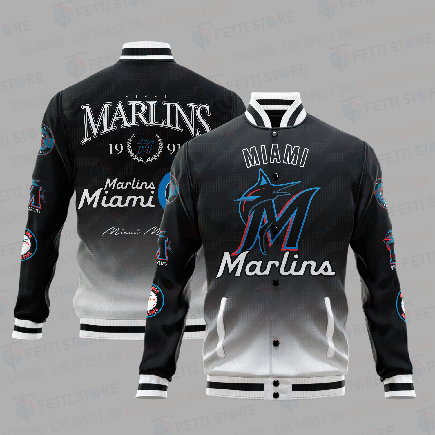 miami marlins 1991 best mlb vintage baseball varsity jacket baseball jacket all over print sh1 lr6il