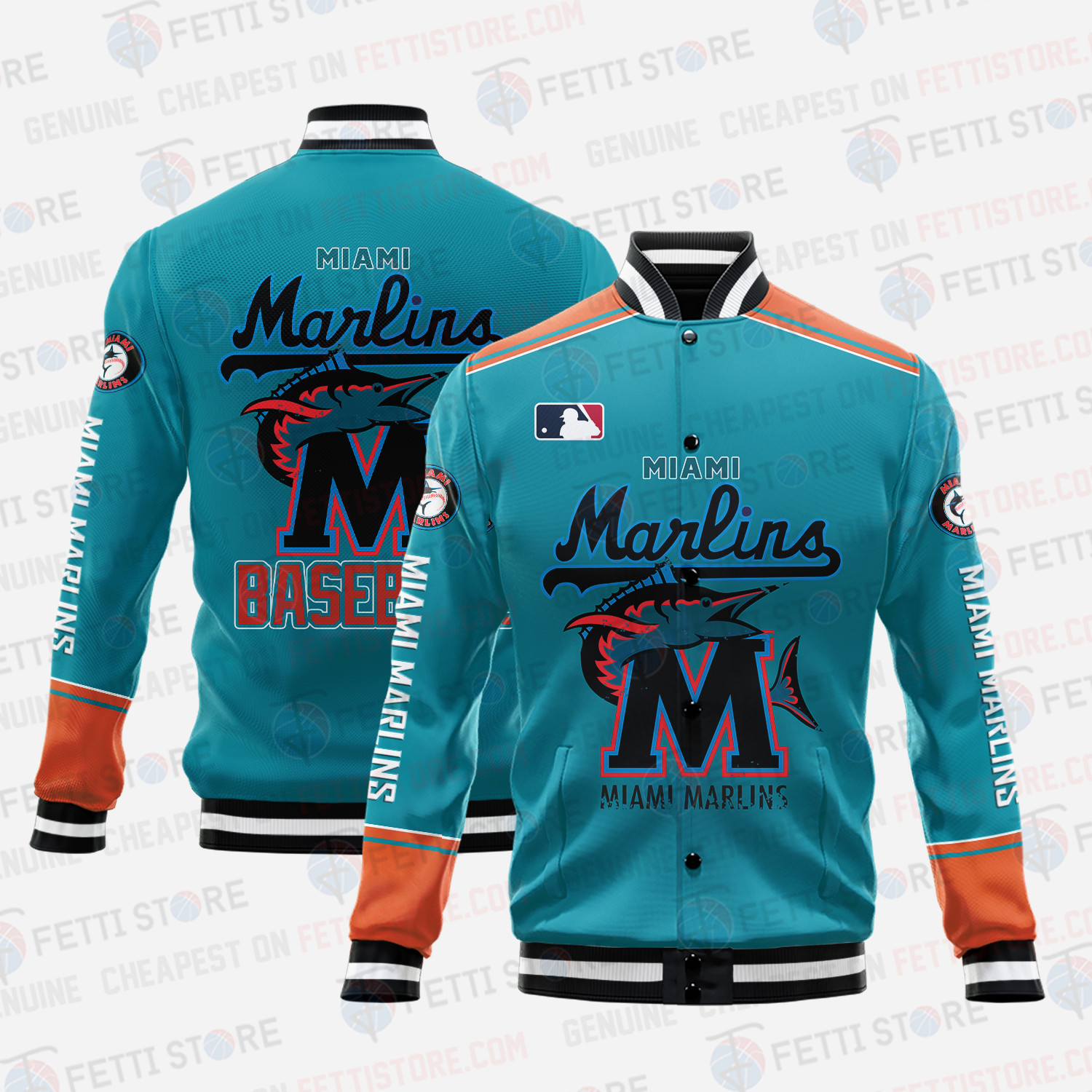 miami marlins mlb baseball varsity jacket baseball jacket all over print v5 fbgti