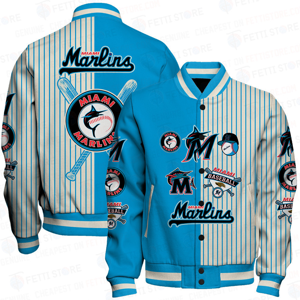 miami marlins mlb pattern baseball varsity jacket baseball jacket all over print sh1 v3 jayrz