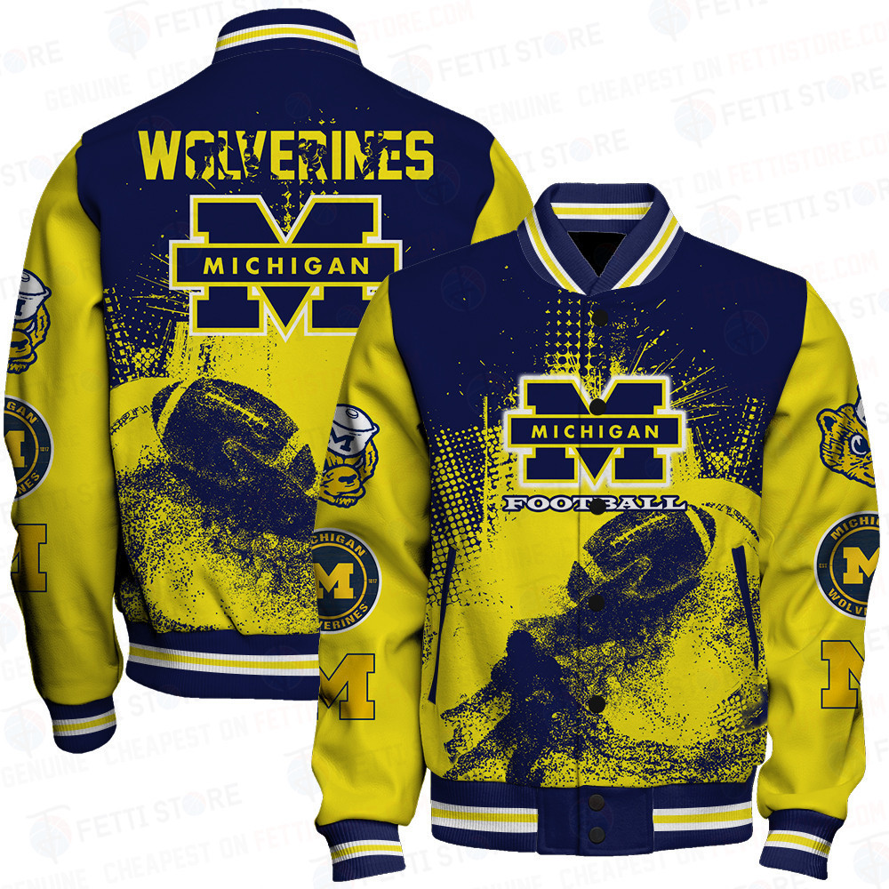 michigan wolverines ncaa division i football baseball varsity jacket baseball jacket all over print sh1 v1 dxhpl