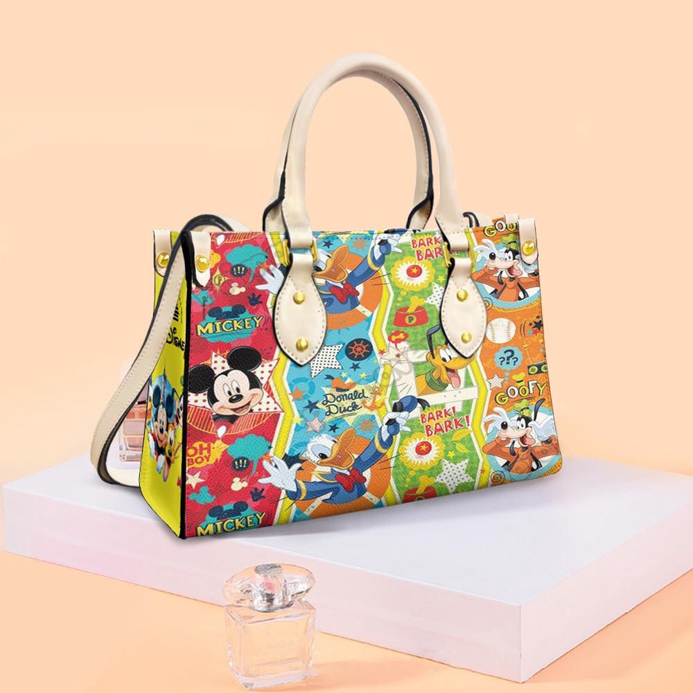 mickey and his friends fan gift mickey mouse donald duck pluto goofy fashion lady handbag wvnkn