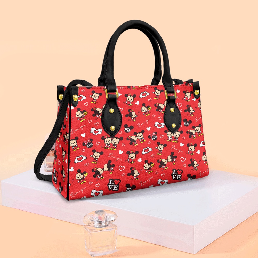 mickey and minnie mouse gift lover fashion lady handbag yj1ad