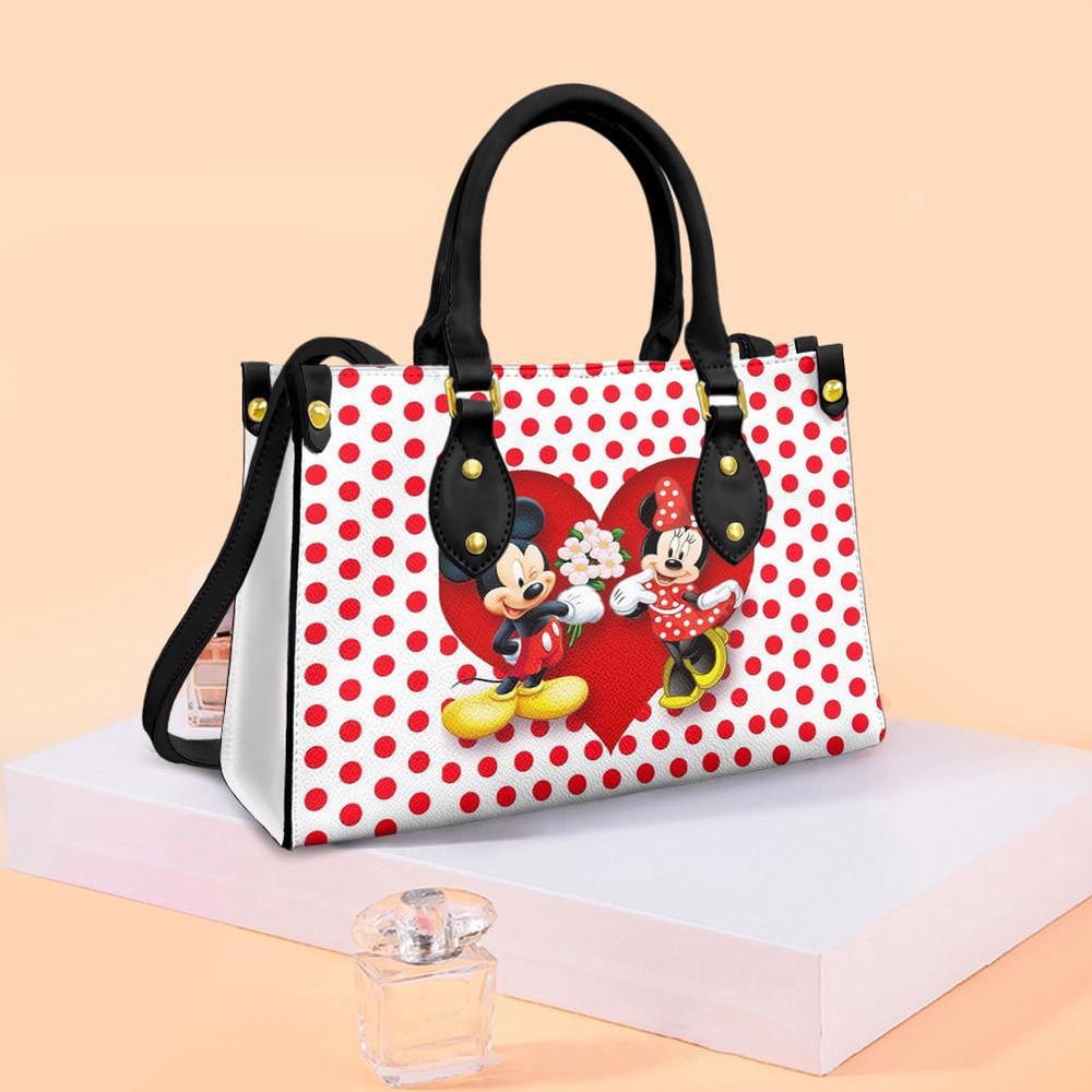 mickey love minnie disney cute lover fashion lady handbag 6dk1i