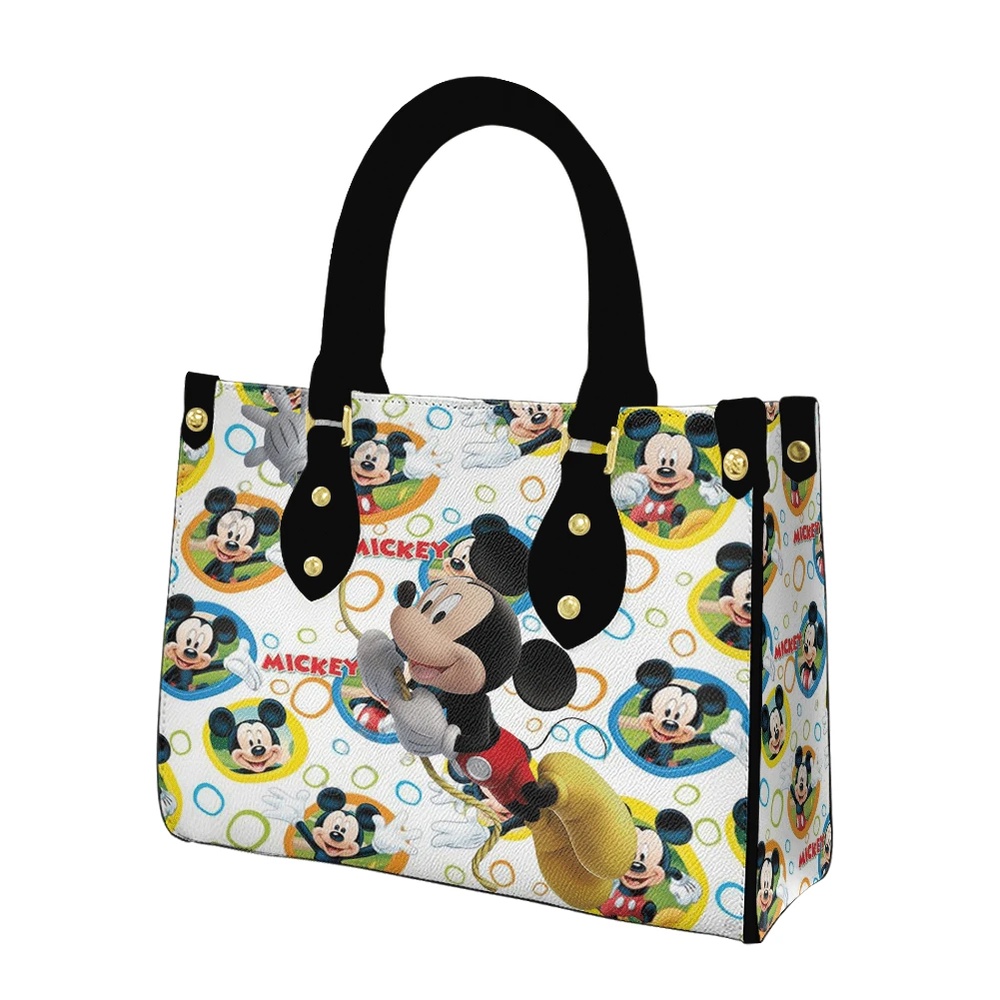 mickey mouse disney cute black trending fashion lady handbag kcov3