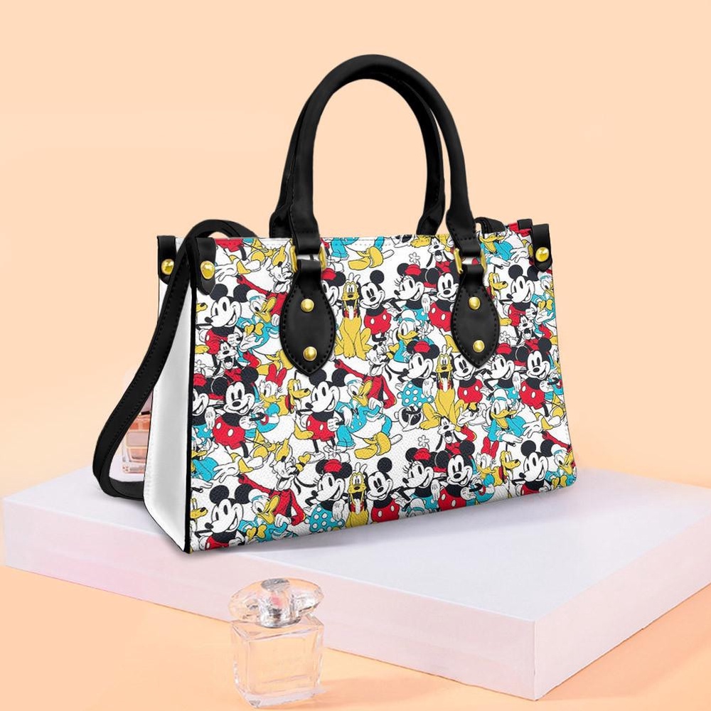 mickey mouse fan gift mickey pluto and minnie fan gift lady handbag t6amj