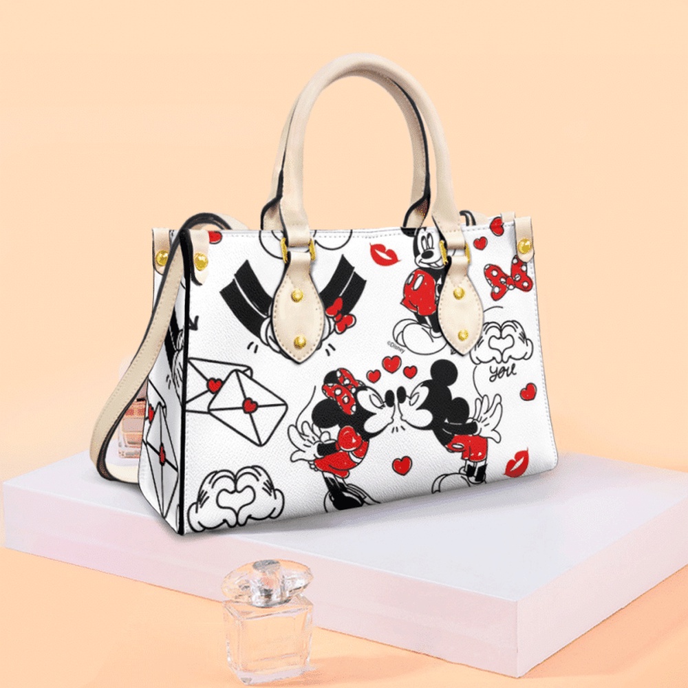 mickey mouse leather bag handbag for women 2n2le