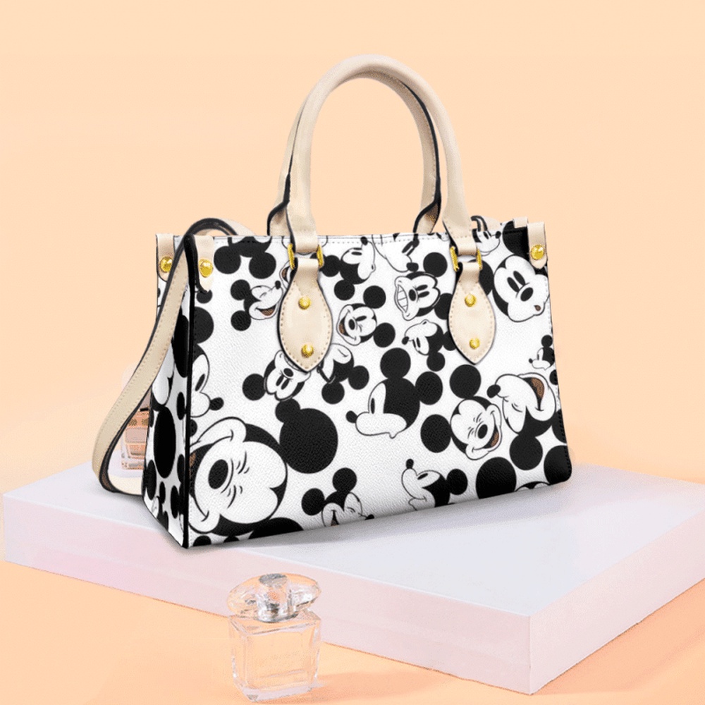 mickey mouse leather bag handbag gift for women jefju