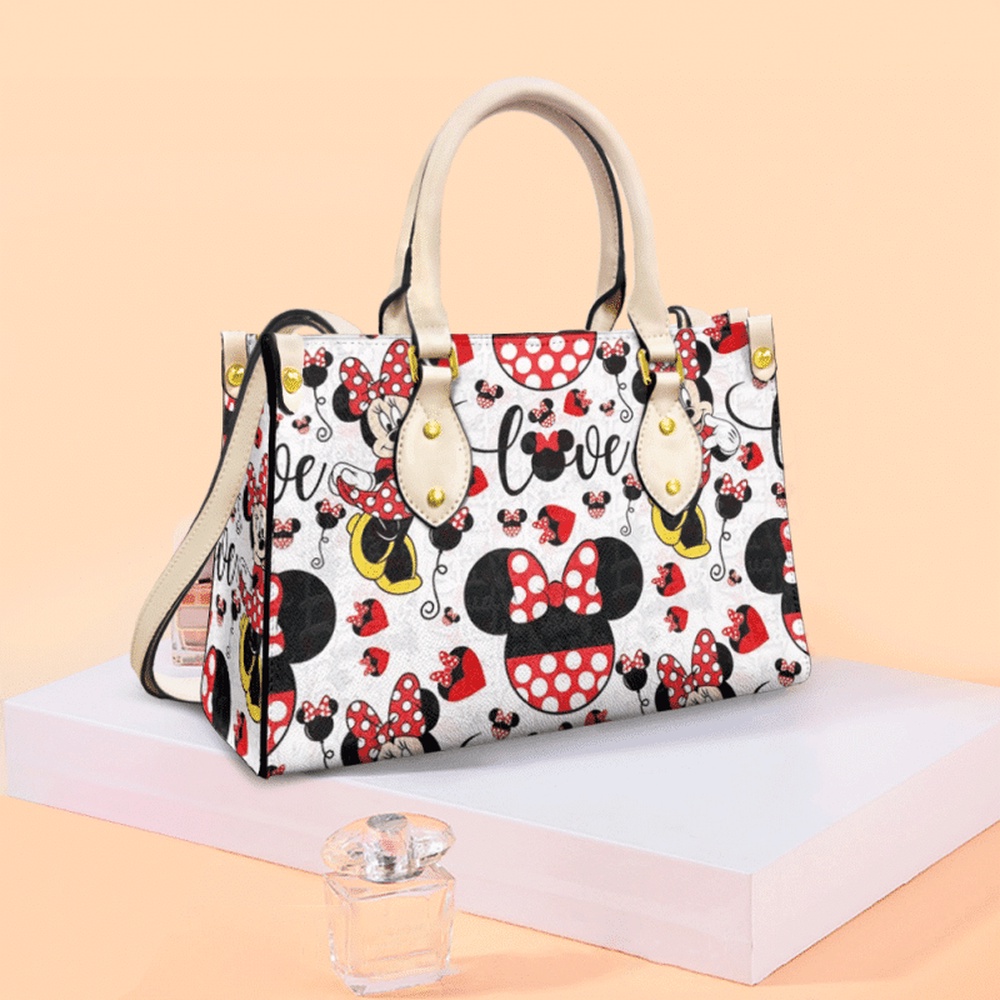 mickey mouse women leather bag handbag nmuw3