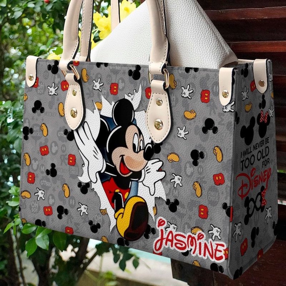 mickey mouse womens leather handbag for women 6mnaw